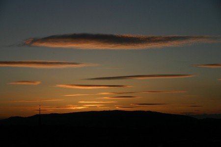 Golden sunset - nature, sky, nights, clouds