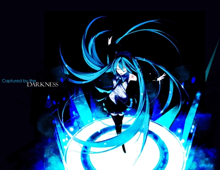 Dancing in the Dark - dark, dancing, light, hatsune miku