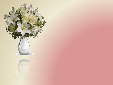 Bouquet in vase - vase, flowert, bouquet, still life