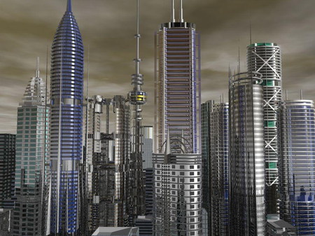 3d city - sky, stuff, hot, highrise, buildings, tall, cool, 3d, city