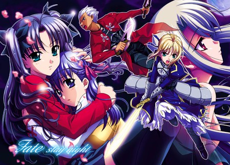 Fate/Stay Night - saber, tohsaka rin, matou sakura, illyasviel von einzbern, fate stay night, archer