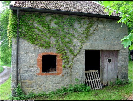 Little farm - cottage, ancient, arhitecture, green, house, grass