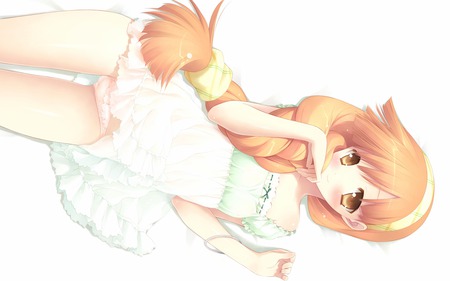 ^_^ - girls, sexy, female, orange, anime, cute