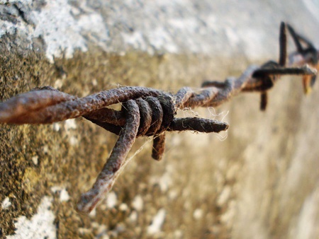 Wire - abstract, rust, photography, wire