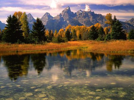 gorgeous landscape scene - effect, reflection, gorgeous, beautiful