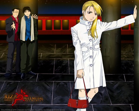 LADY HAWKEYE - eric alphonse, hughes, mustang, hawkeye, anime, full metal alchemist, roy mustang