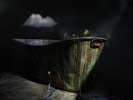 bathtub - tub, cg, door, bathtub, weather