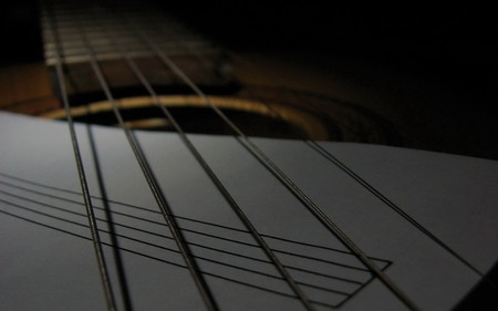 When_music_is_silent - silent, guitar, black, 3d, music, abstract