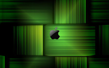 Green Cube Apple - green, technology, green cube, apple, cube