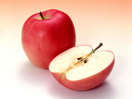 Apple and half - apple, food, vegetable, fruit