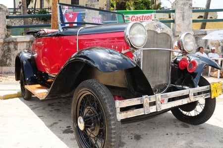 old car - car, cuban, old, antique