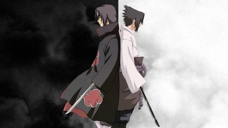 Los hermanos  Uchiha - sharingan, itachi uchiha, naruto, sasuke uchiha, clan