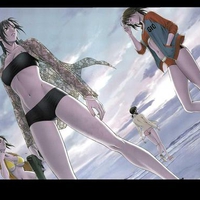 Anime girls in Bikini