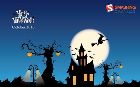 Happy Hallowen ! - hallowen, fantasy, calendar, october, happy