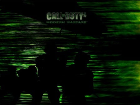 Call of Duty 4: Modern Warfare - people, call of duty, cod, helicopter, cod4, green, modern warfare, guns