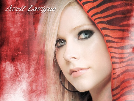 Avril In Red - avril, beauty, lavigne, musician