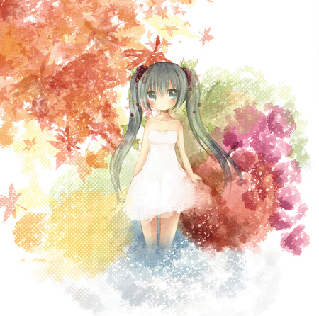 Hatsune Miku water color style