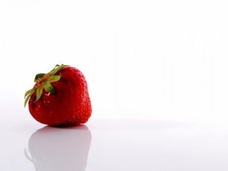 Strawberry - alone, strawberry, tasty, red