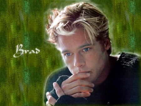 Brad Pitt - male, handsome, sexy, blue eyes, actor, blond