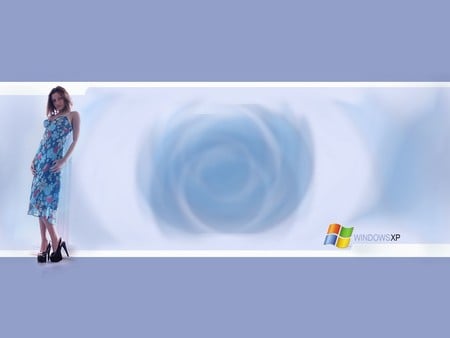 Windows XP Blue - girl