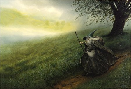 Gandalf - fantasy, art, howe, painting