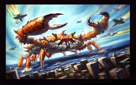 Crab Invasion - attack, crab, gient