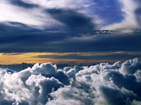 Wild Blue - sky, storm, nature, blue