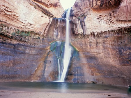 calf creek falls - nature, water, waterfalls, falls