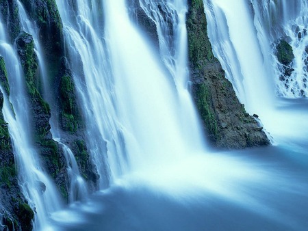 burney falls california - waterfalls, water, nature, falls