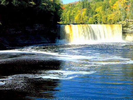 tahquamenen falls michigan - waterfalls, water, nature, falls