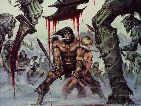 Conan The Barbarian - blood, conan, fight, sword, weapons, zombies, slay