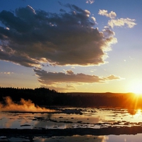 sundown and clouds 