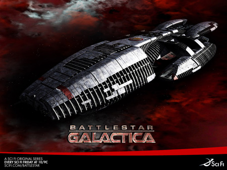 Galactica - battlestar galactica, scifi, ship, battlestar, tv, science fiction, space, galactica