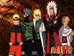 Naruto,kakashi,giraya,3 4 hokage