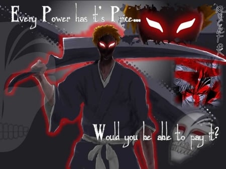 HOLLOW ICHIGO - hallow, ichigo, bleach, kurosaki