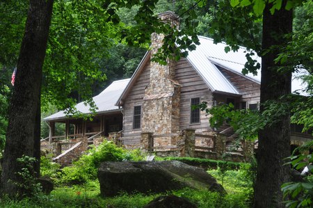 Cabin In The Woods - forest, woods, house, cabin, green