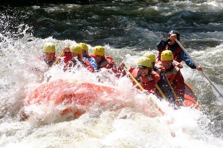 Churning Waters - waters, churning waters, rafting, white water