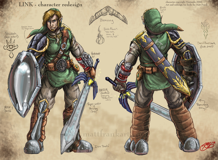 Link Redesigh - master, link, twilight, legend, sword, zelda