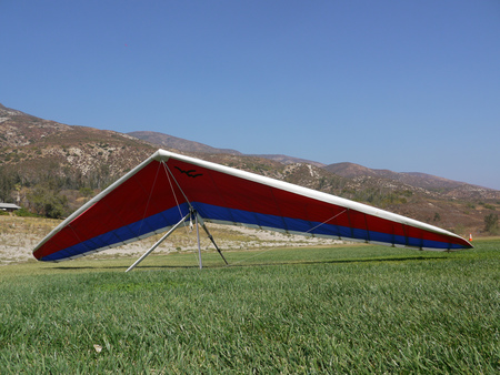 One Big Kite - kite, sky, hang gliding, delta