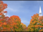 Chapel in autumn