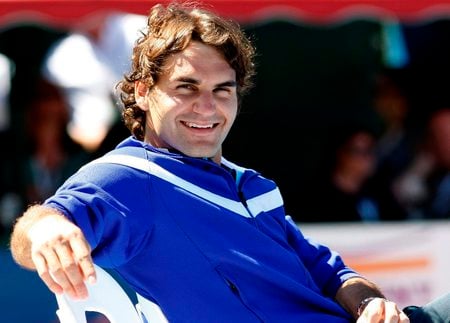 Roger Federer - male, smile, the best ever, cute, eyes, tennis player, pretty hair