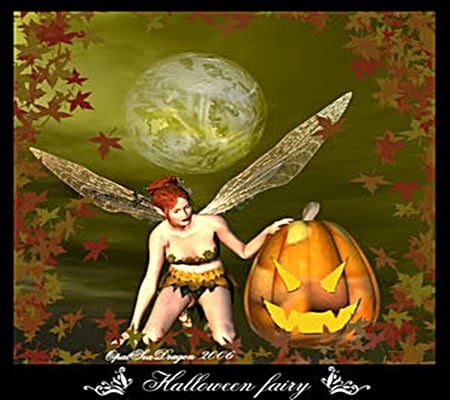 Halloween Fairy 1~ - jack o lantern, halloween, fairy, night