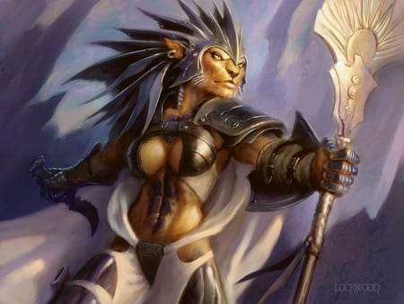 lionness warrior - cg, fantasy, warrior