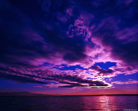 Gate to Heaven - sky, ocean, landscape, sunset, nature, amazing, cool, beautiful, sea, colourful