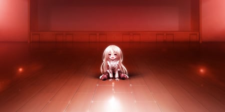 blood cura all alone - room dress, alone, crying pink hair, blood, cura