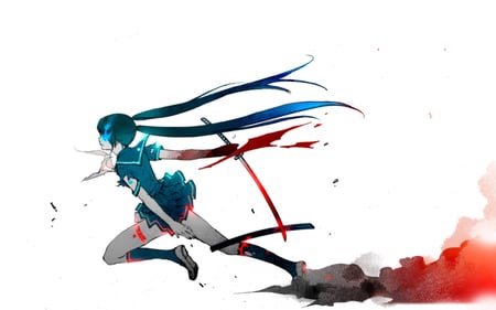 Samurai Miku - hatsune, vocaloid, miku, samurai