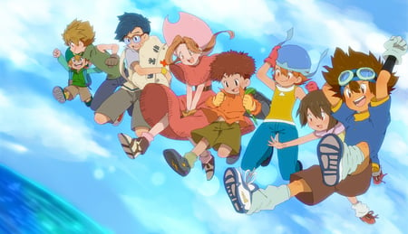 digimon - digimon, blue, beautiful, sky