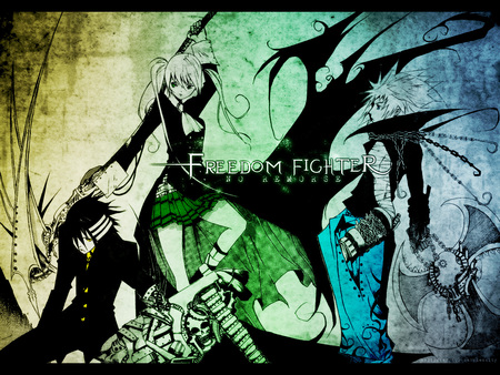 Soul Eater - maka, death the, unique, soul eater, awsome, liz patty, art, kidd, cool, black star, anime, tsubaki, soul, alternative