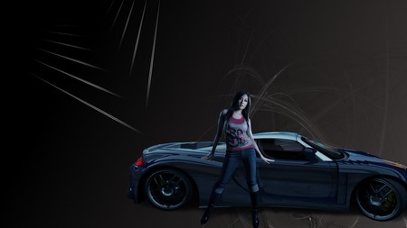 Need For Speed - need for speed, girl, cars, game