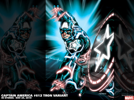 Captain America - marvel, tron, cap america, 612